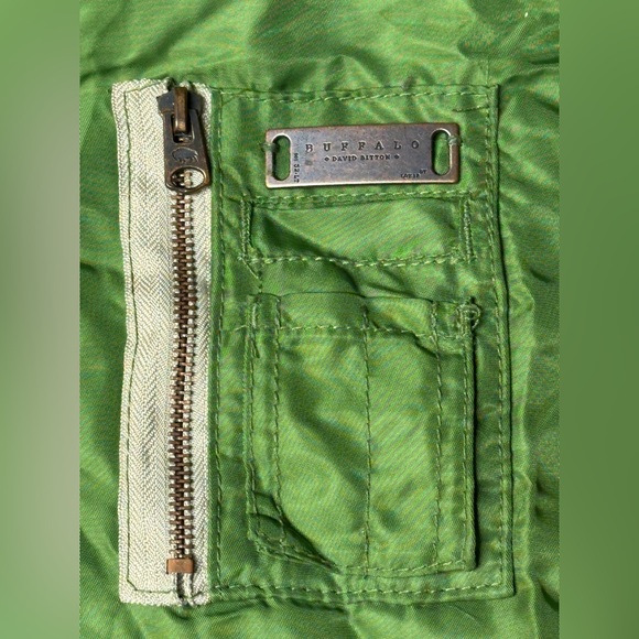 Buffalo David Bitton Coat Olive MA-1 Bomber Jacket Women’s XXL GUC - Picture 5 of 8